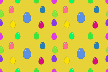 Background for easter, seamless pattern with easter elements.