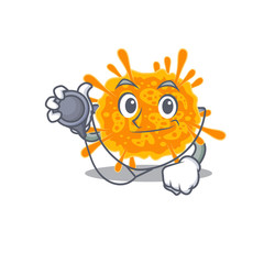nobecovirus in doctor cartoon character with tools