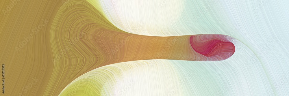 Poster dynamic futuristic banner. modern soft swirl waves background design with peru, lavender and moderat
