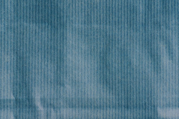 Wrinkled blue strip paper