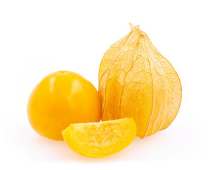Cape Gooseberry isolated on white background.