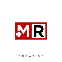 mr logo design vector icon