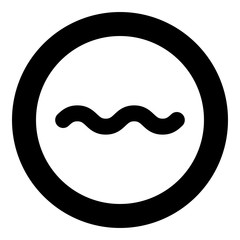 Moisture resistant Designation on the wallpaper symbol icon in circle round black color vector illustration flat style image