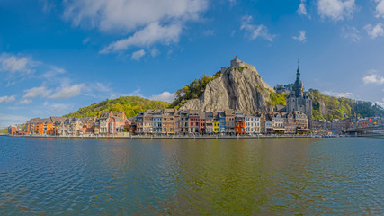 A Beautiful City View Of Dinant In Belgium. The Name Dinant Comes From The Celtic Divo Nanto, Meaning The Sacred Valley