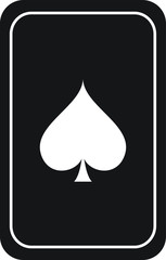 Glossy mesh spades gambling card icon