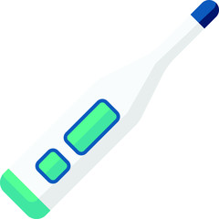 Clip-art Illustration of Digital Thermometer