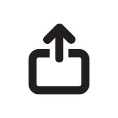 Upload vector icon, simple sign for web site and mobile app.