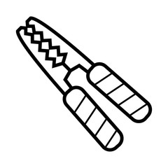 Jumper cable vector icon photo