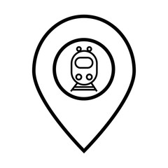 Vector train icon photo illustration