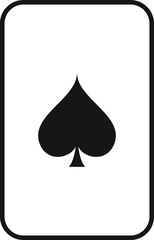 Gambling card icon Glossy mesh spades