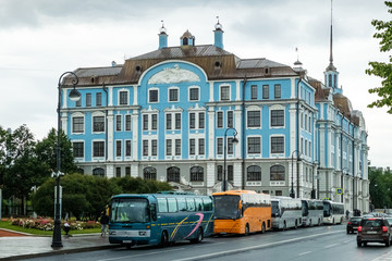 the building of the Nakhimov school. Saint-Petersburg, Russia