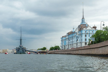 the building of the Nakhimov school. Saint-Petersburg, Russia