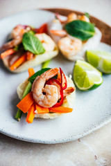 Vietnamese Prawn Salad on Prawn Cracker