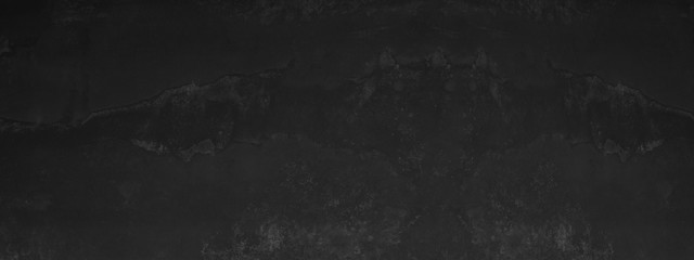 Black anthracite stone concrete texture background panorama banner long