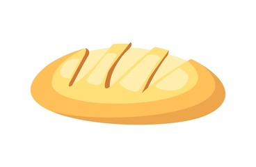 crunchy bread fit for meal vector illustration design