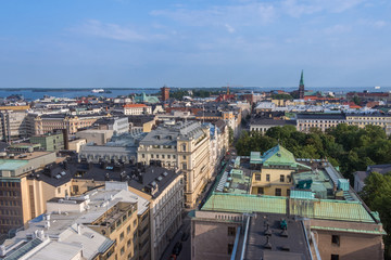 Fototapeta na wymiar City view of Helsinki, Finland's capital