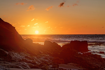 Sunrise over the ocean at Airey's Inlet, Surf Coast