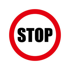Stop sign. Infographic element. Vector illustration.