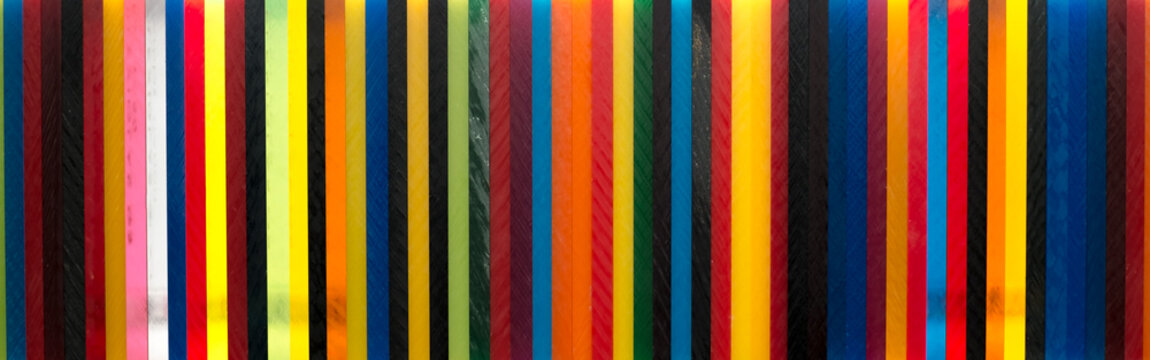 Coloured Cast Acrylic Sheet arranged