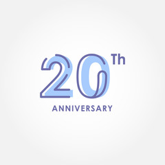 Anniversary Elegant Number Vector Design