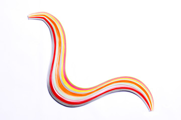 paper strip multi color art rainbow