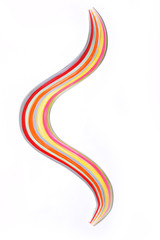 paper strip multi color art rainbow