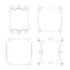 Retro Vintage Calligraphic Ornate Frames Collection