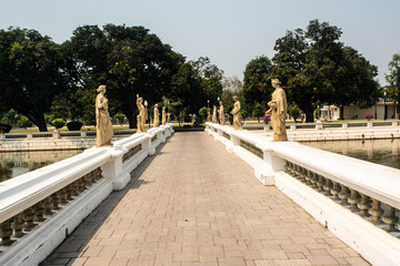 Bang Pa-In Royal Palace or the Summer Palace that is a palace complex formerly used by the Thai kings in Ayutthaya Province Thailand.