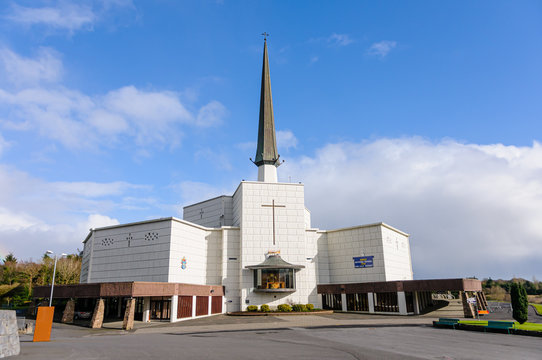 Knock Basilica At The Site Of The Holy Shrine