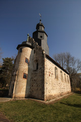 Fototapeta na wymiar Dorfkirche Osterwohle in der Altmark