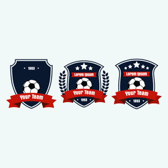 soccer football club logo badge for your team