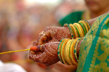 Indian Traditional Wedding: haldi ceremony