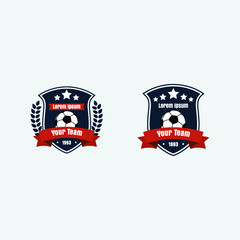 soccer football club logo badge for your team