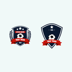 Fototapeta premium soccer football club logo badge for your team
