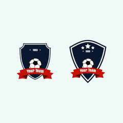 soccer football club logo badge for your team