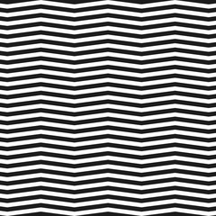 black and white diagonal strips in a zigzag