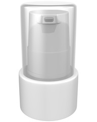 
Realistic 3D Bottle Cap Mock Up Template on White Background.3D Rendering