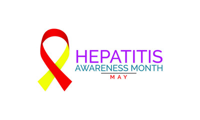 Vector illustration on the theme of Hepatitis awareness month Observed each year in May.