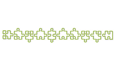 Puzzle Band Banner Grün 