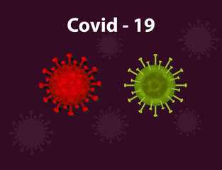 covid-19 influenza corona virus background.