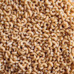 pasta in a glass cup