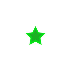 green star icon on white background. eps10