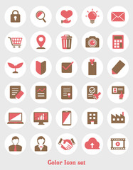 2 tones color vector icon illustration set ( for web designing etc.)