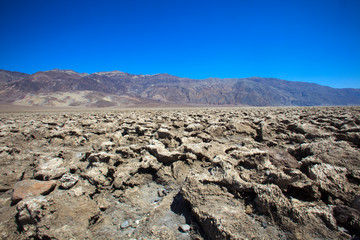 California / USA - August 22, 2015: The landscape in Death Valley National Park, California, USA