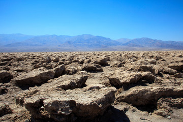 California / USA - August 22, 2015: The landscape in Death Valley National Park, California, USA