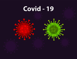 covid-19 influenza corona virus background.