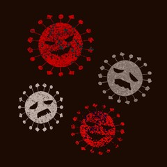 「コロナウイルス」ウイルス・社会問題を親しみやすいイラストでイメージ