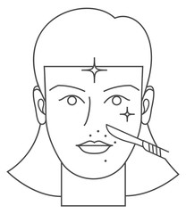 Dermaplaning procedure icon