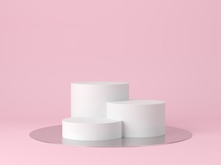 Abstract background, mock up scene geometry shape podium for product display. 3D rendering
