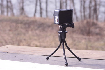 camera on tripod